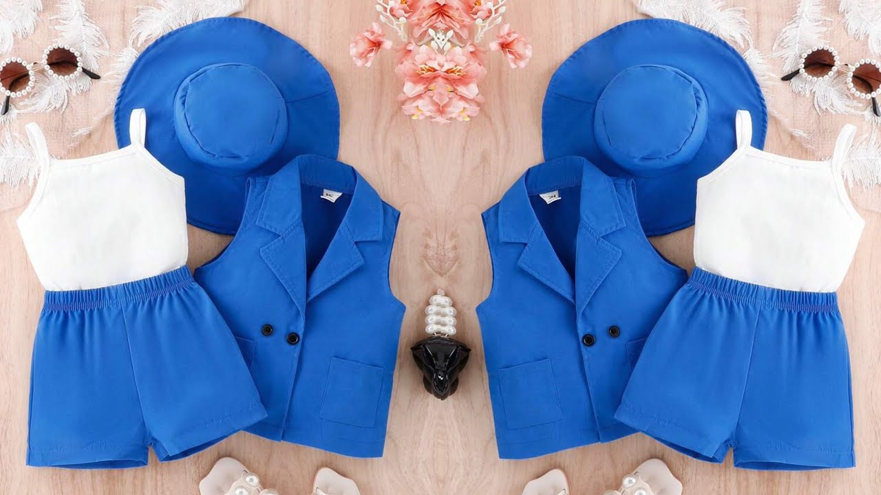 Baby Blazer With Top and Shorts Cutting and Stitching /Very Easy and Beautiful Baby Dress
