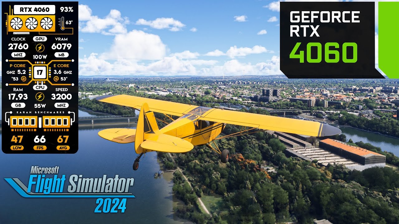 RTX 4060 on Microsoft Flight Simulator 2024 - Stunning Photorealistic Visuals!