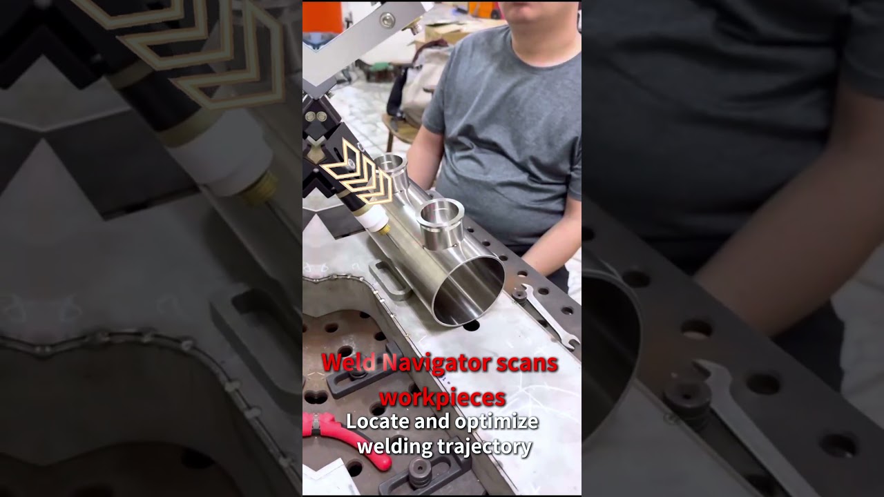 Weld Navigator&reg; Laser seam tracking with Universal Robot enables precise, automated pipe-end welding