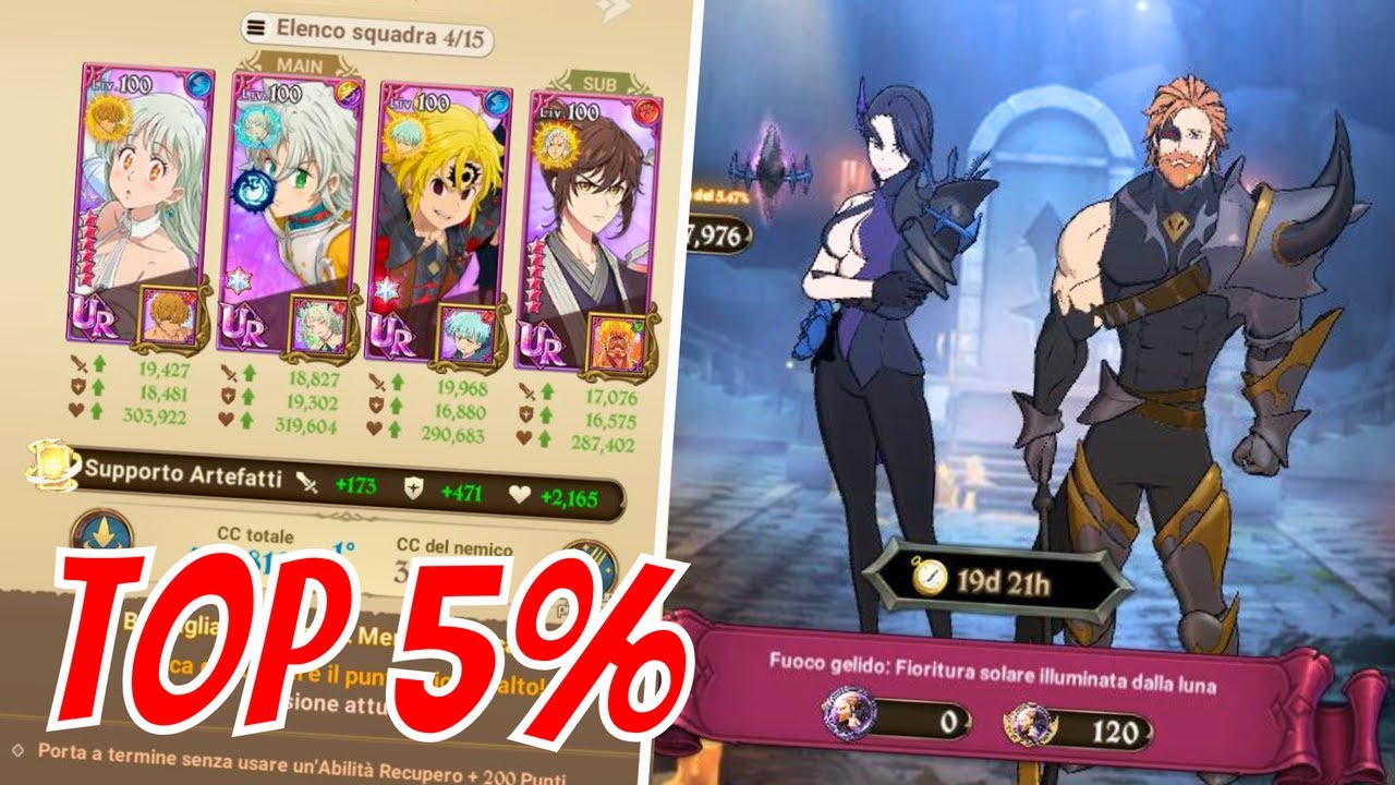 COME FARE TOP 5% SU MERLIN & ESCANOR - ESCANOR & MERLIN FINAL BOSS-Seven Deadly Sins Grand Cross ITA