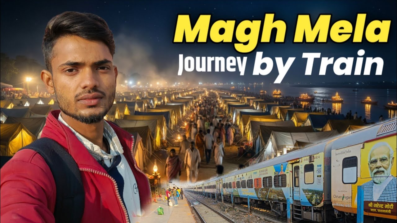 Magh Mela Journey by Train 🚆 | Stay & Food Reality 😲 | First Time Experience