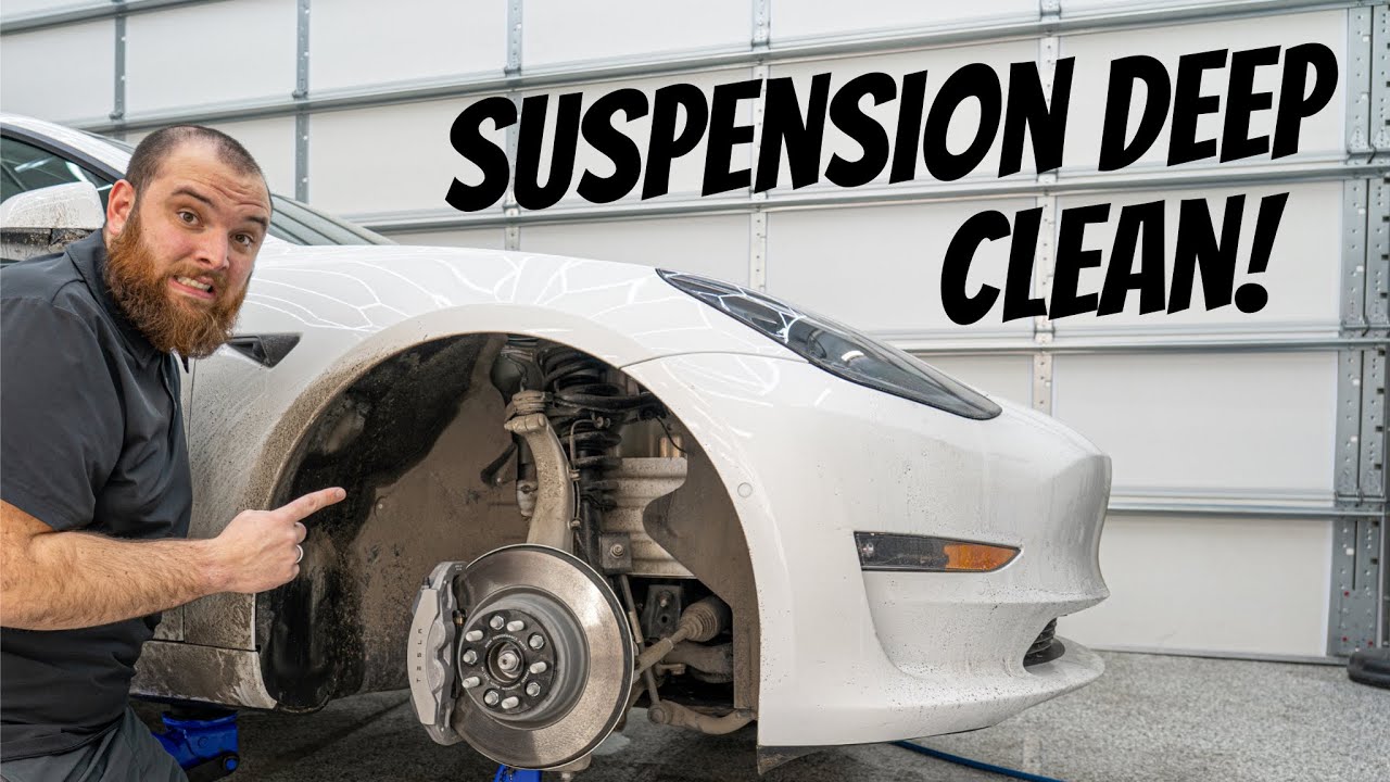 This Tesla Model 3's Suspension Was Filthy! This Is How I Cleaned It!