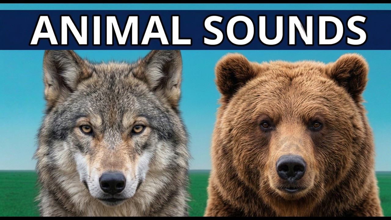 Snowy Mountain Animal Sounds 🐺🦉🐻 | Fun & Cute Sounds for Toddlers 🦅⛄