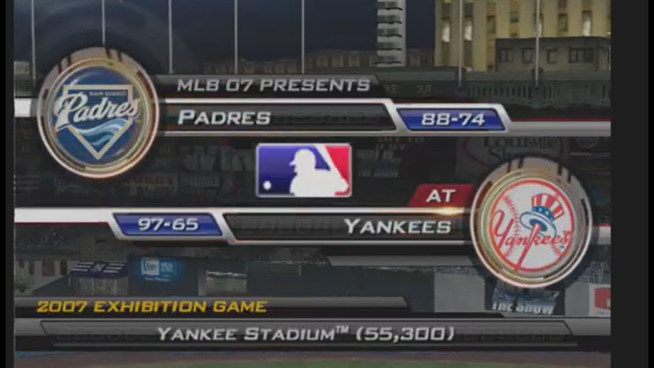 MLB 07 The Show Gameplay to chill with New York Yankees vs San Diego Padres Game 1