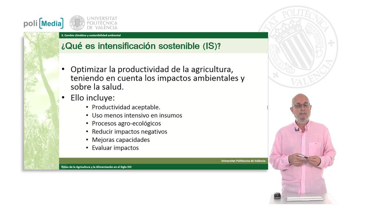 Intensificación sostenible |  | UPV