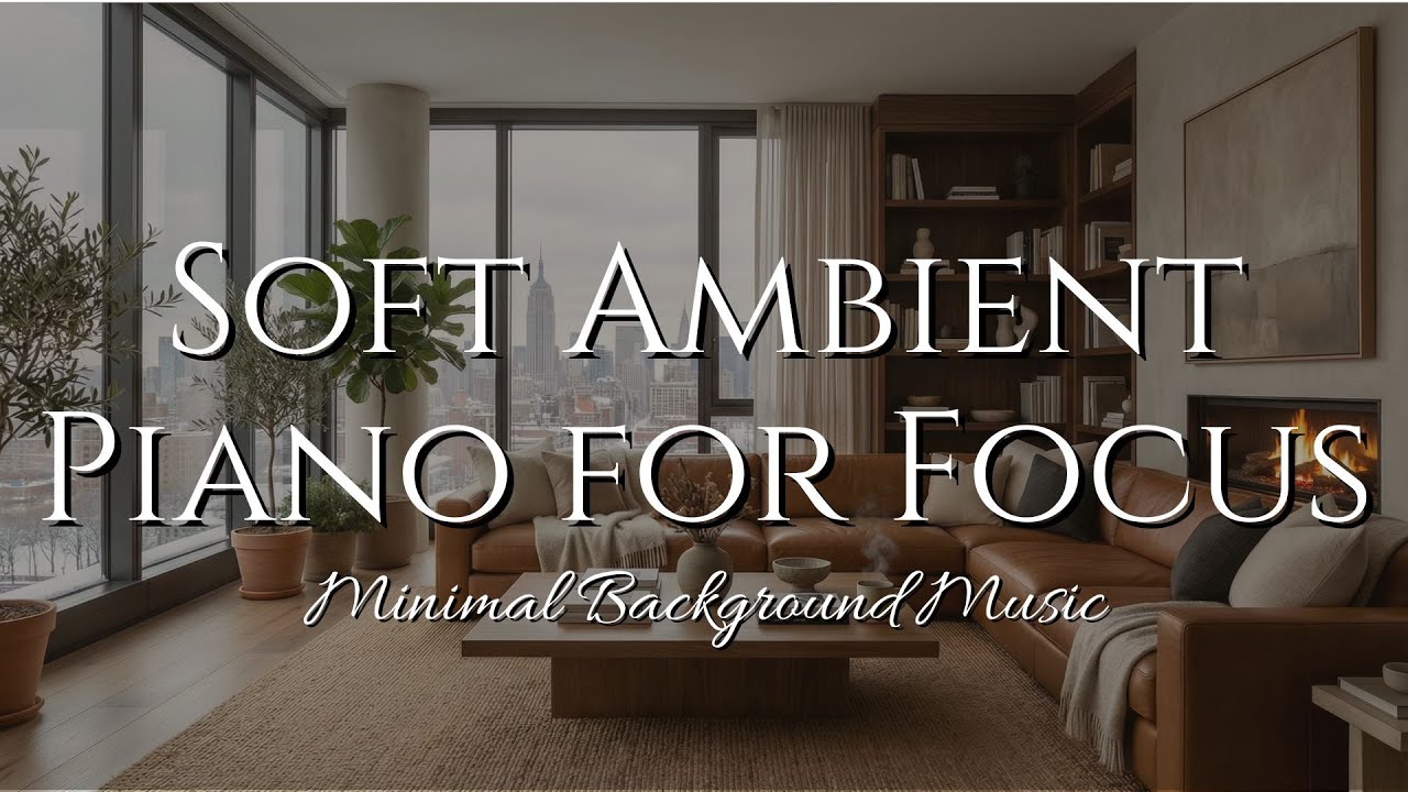 Minimal Piano Ambient for Deep Focus & Calm | Quiet Background Music for Work, Reading & Thinking