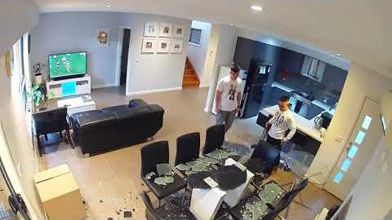 Light Table Tap Causes Tempered Glass Explosion || ViralHog