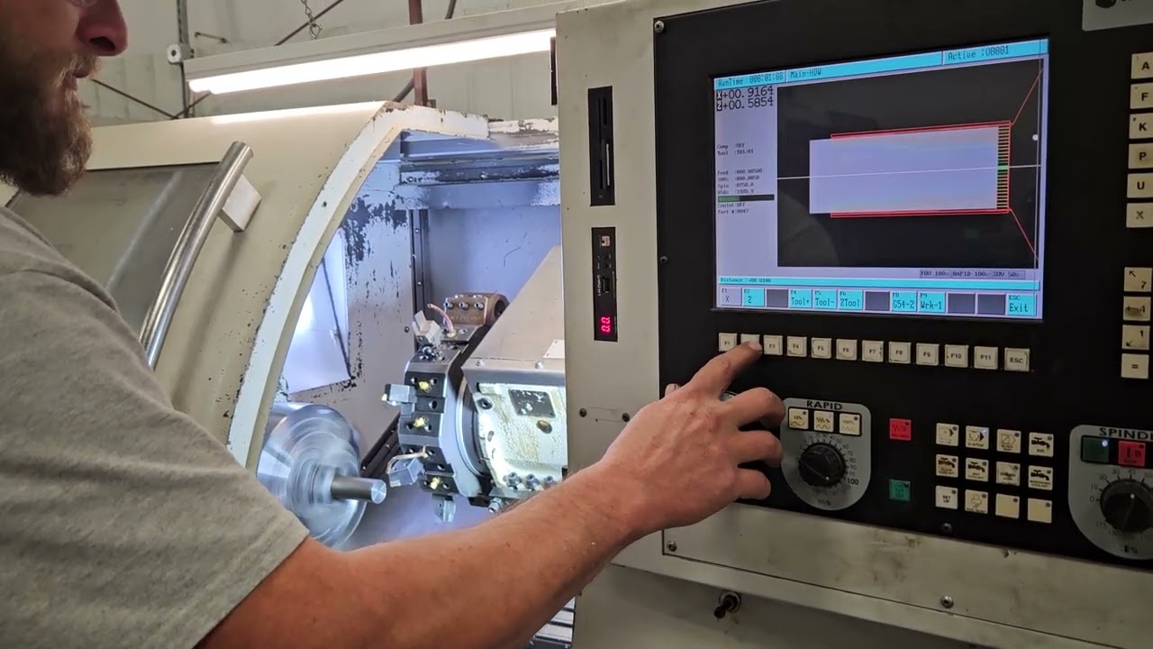 milltronics cnc lathe operation