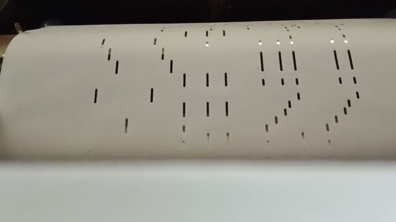 Rags medley on 88 Note Player Piano Roll 