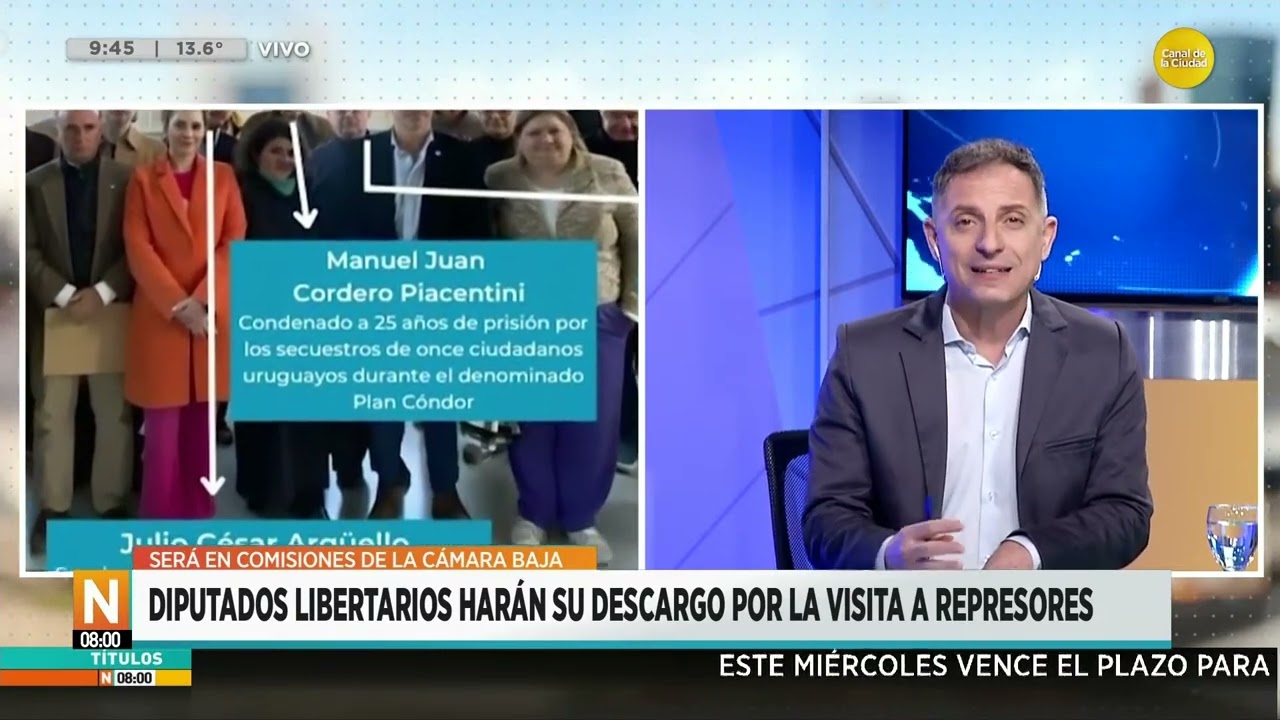 Diputados de LLA harán su descargo por la visita a los represores de la dictadura │N8:00│ 04-09-24