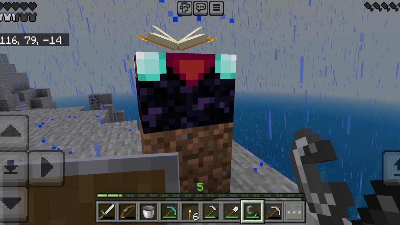 Fiz uma mesa de encantamento e um portal!!! 7° episódio minecraft Bedrock