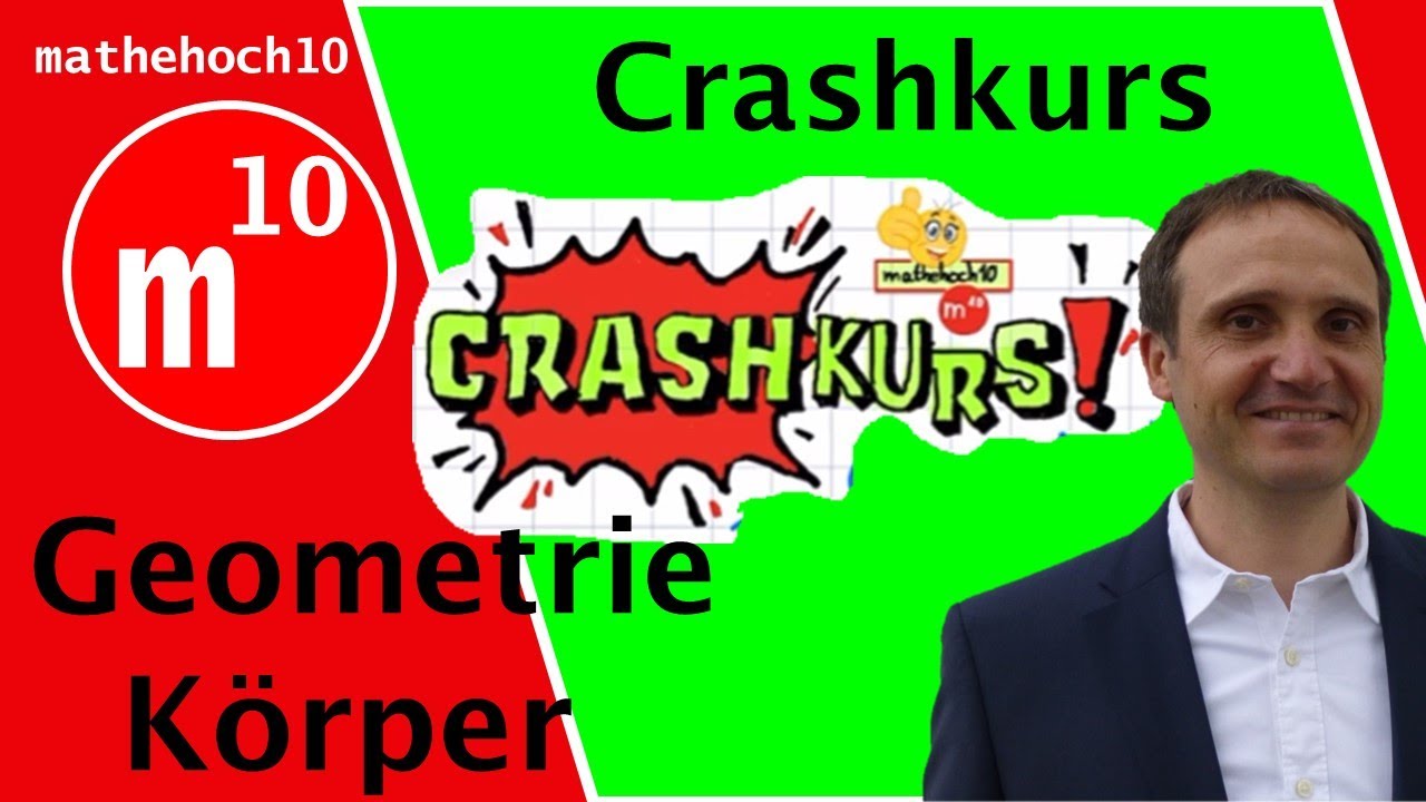 CRASHKURS Geometrie Körper I mathehoch10 I einfach erklärt I Prisma Zylinder Pyramide Kegel Kugel