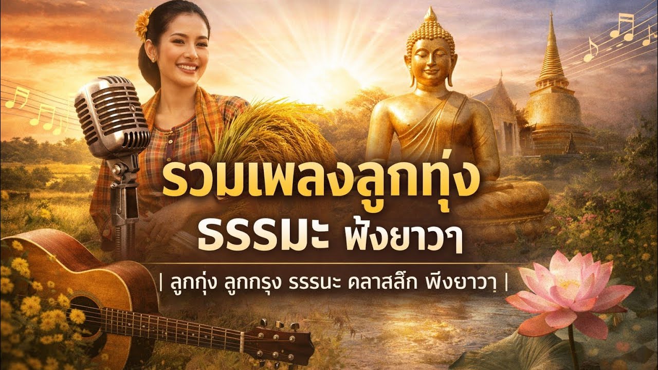 “รวมเพลงธรรมะ  เพลง ฟังแล้วใจเบา สงบทั้งวัน”#เพลงลูกทุ่ง#เพลงลูกกรุง#เพลงธรรมะ#ฟังยาวๆ