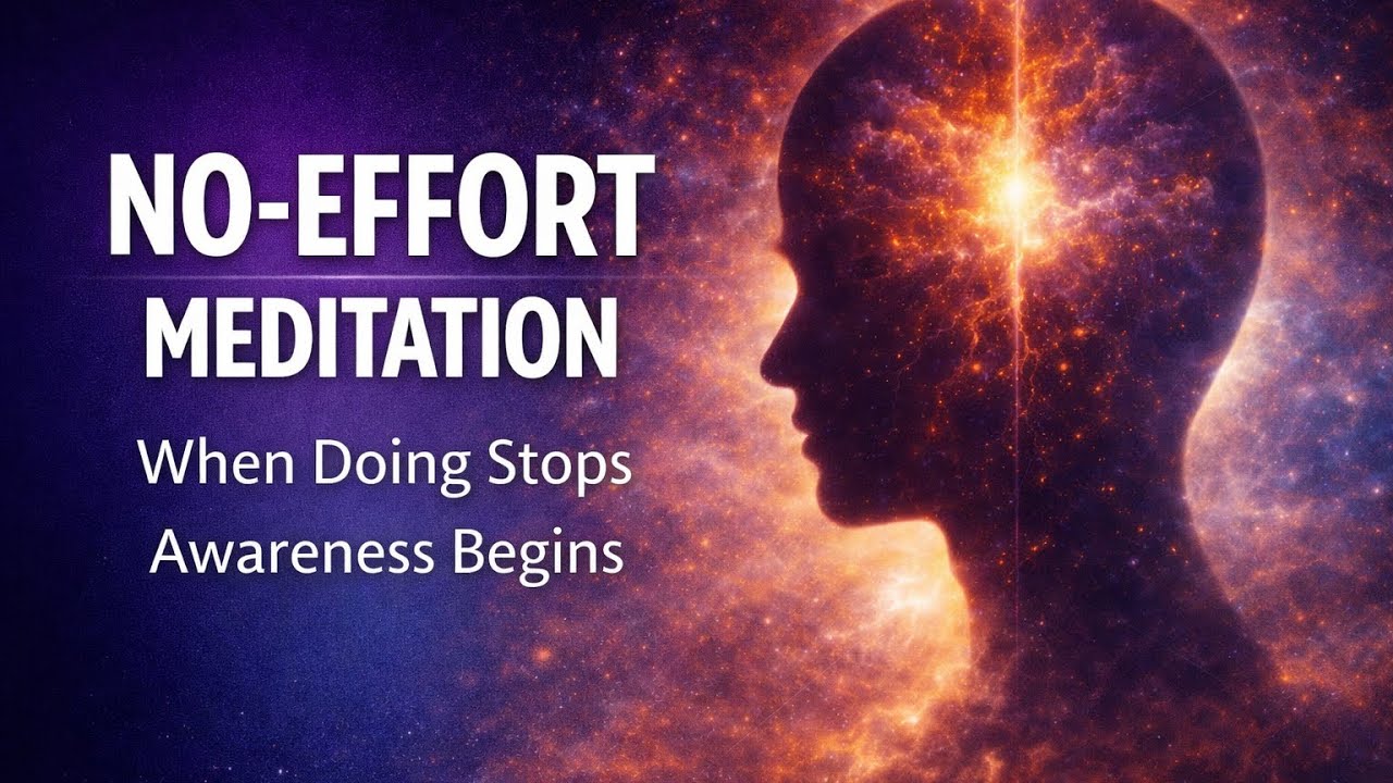 No-Effort Meditation — Awareness Without Doing #motivation #peace  #quotes #awareness #lifelessons