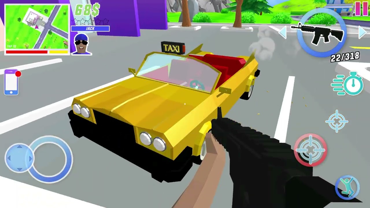 Crazy Experiment Dude Theft Wars - Taxi North Pole