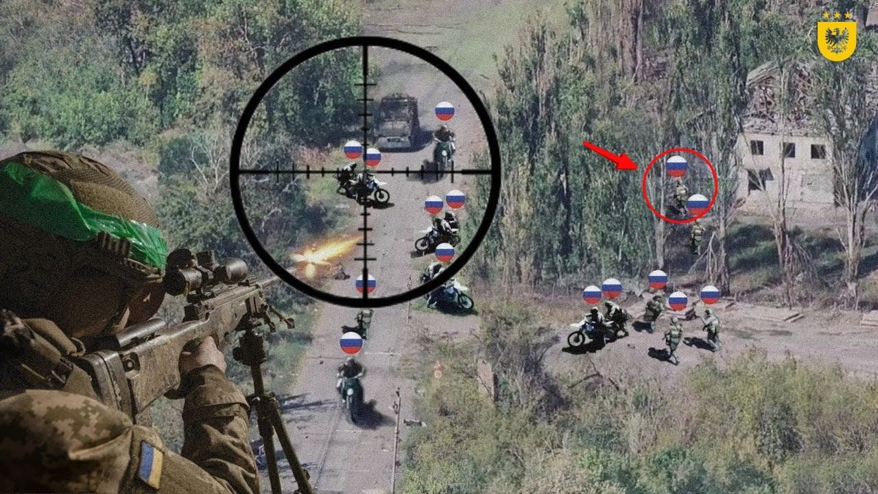 Dron FPV ucraniano vs unidad rusa en motocicletas – ¡Destrucción total captada en cámara!