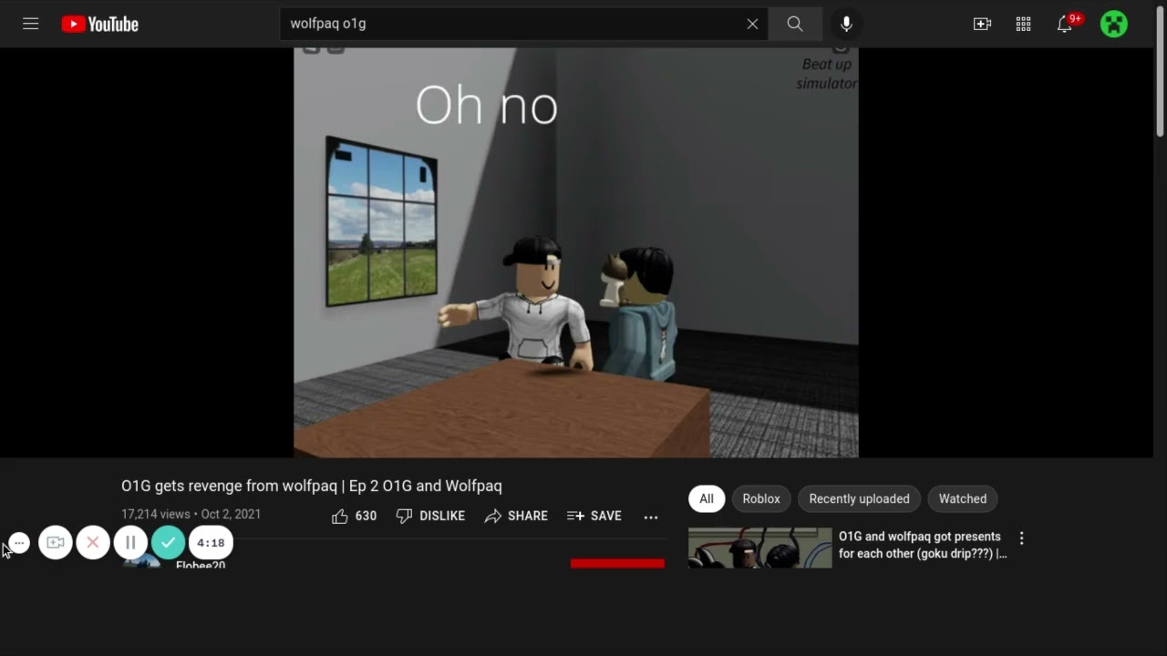@Only1Gam3r  vs @CyberWolf_Games (Roblox beat up simulator)