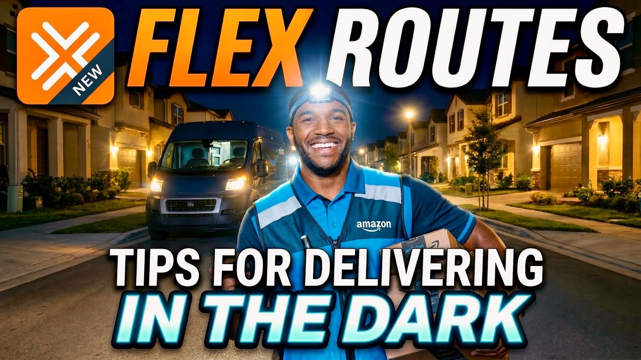 Водитель-курьер Amazon (DITL) | Гибкие маршруты и советы для ночных доставок #amazon #delivery #flex