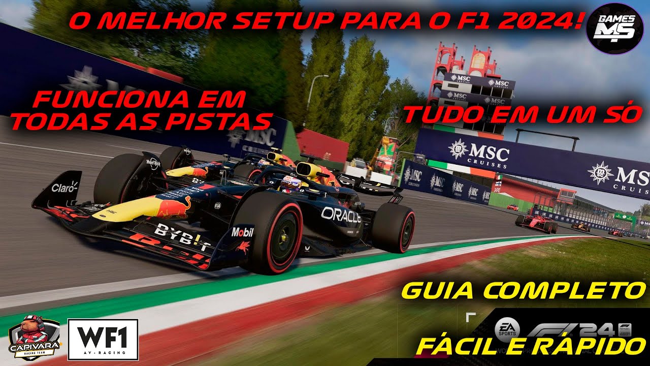 QUAL O MELHOR SETUP PARA O F1 2024 ? GUIA COMPLETO, RÁPIDO, FÁCIL E SIMPLES. SETUP GUIDE F1 2024