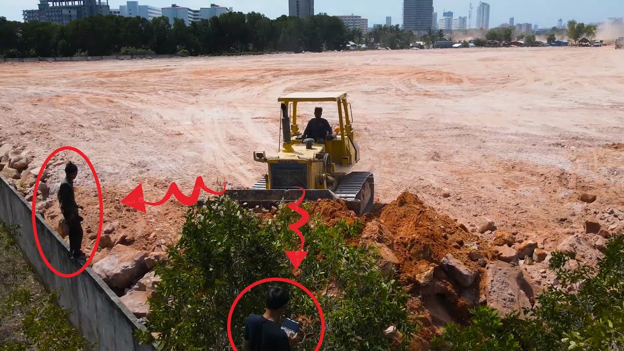 Best Technique Modern Machines Dozer Komatsu With Great Dump Truck Good Delivery