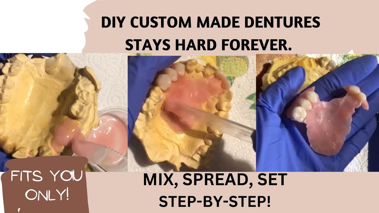 DIY Custom made Dentures which Stay Hard Forever, Easy and Fun Crafting Do it Yourself Step-by-Step