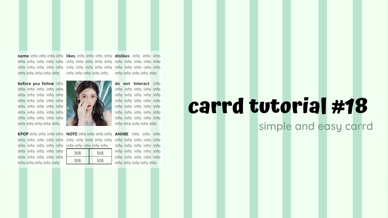 ☆﹕simple and easy one page carrd tutorial #18 © elroseria