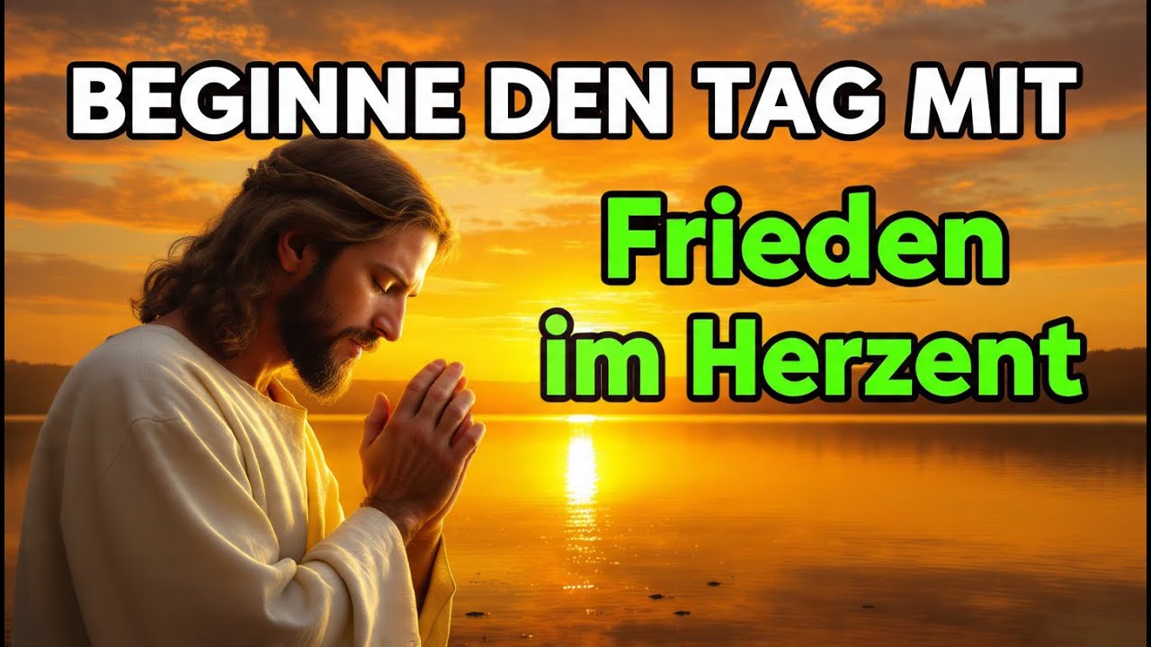 Morgengebet am Morgen für Frieden in Gedanken und Gefühlen