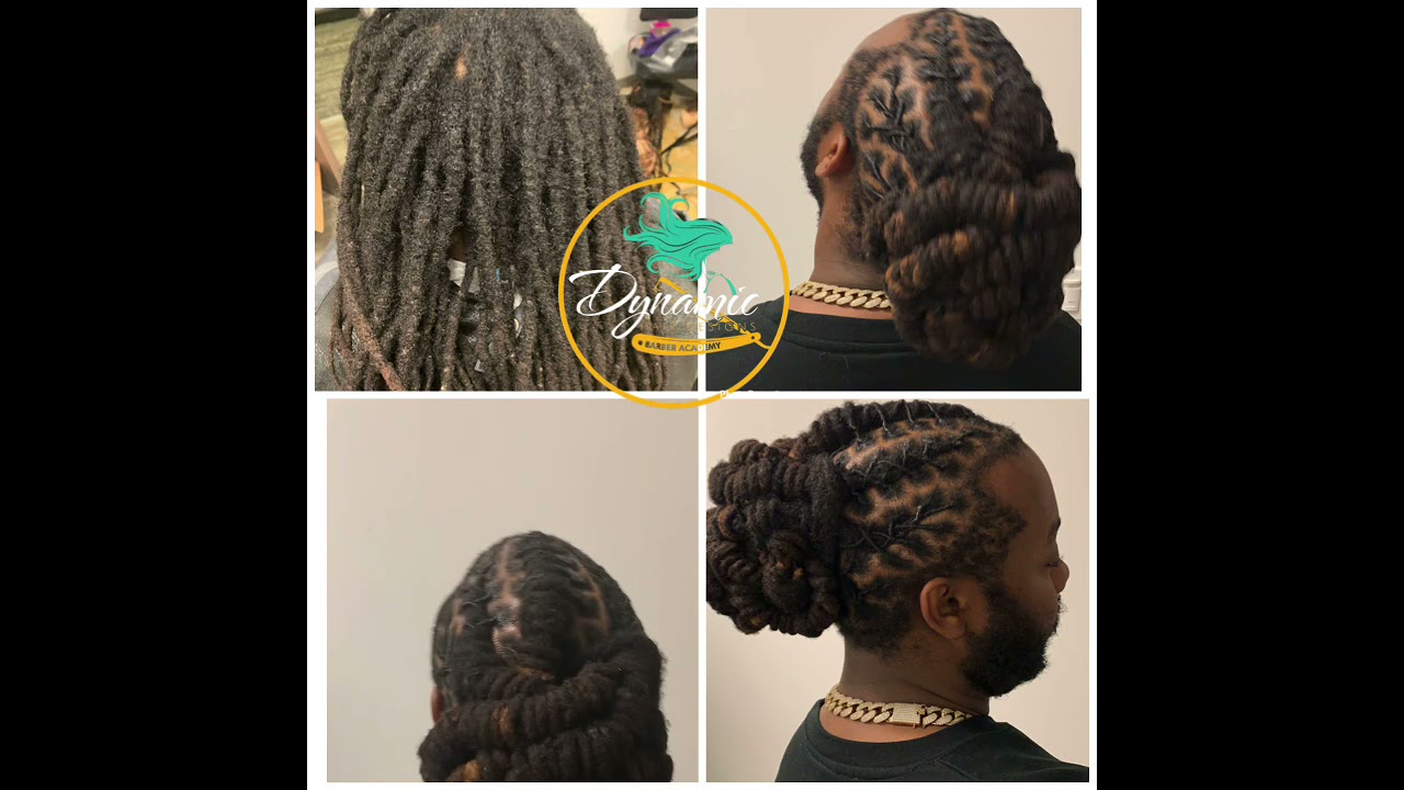 Loc Retwist & Style before the tape up #menlocstyles #updos #naturalhair #BraidLikeABoss