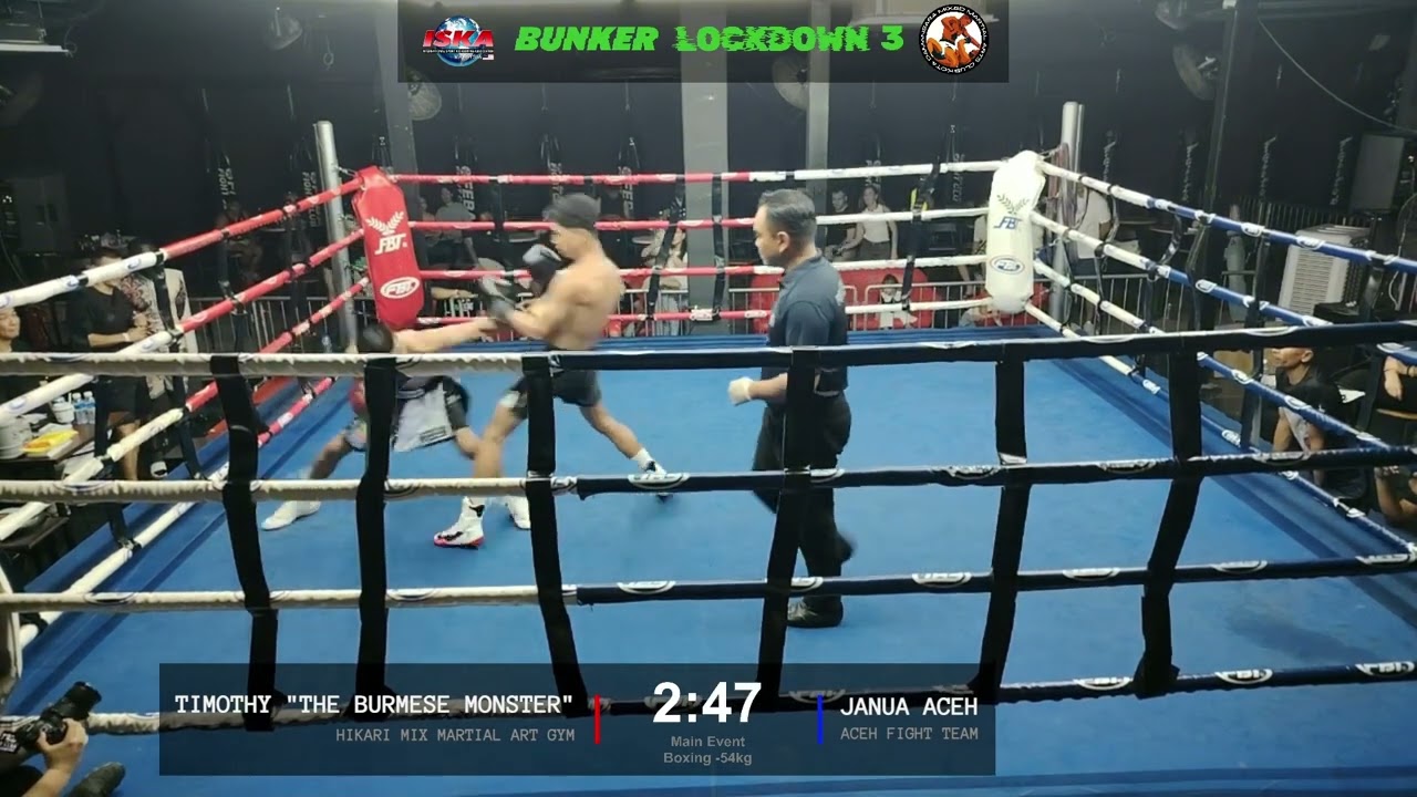 Bunker Lockdown 3 | Main Event Boxing -54kg | Janua Aceh VS Timothy 