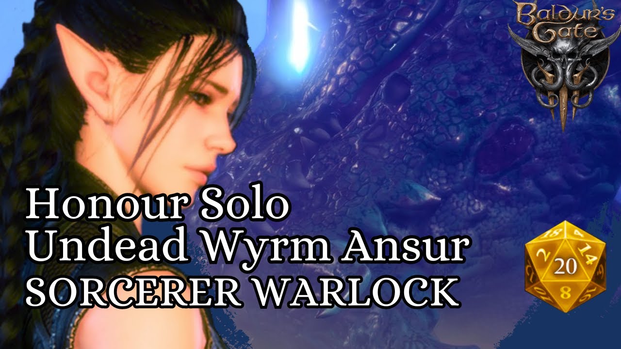 Baldur's Gate 3 Honour Mode Solo | Ansur | Sorcerer Warlock