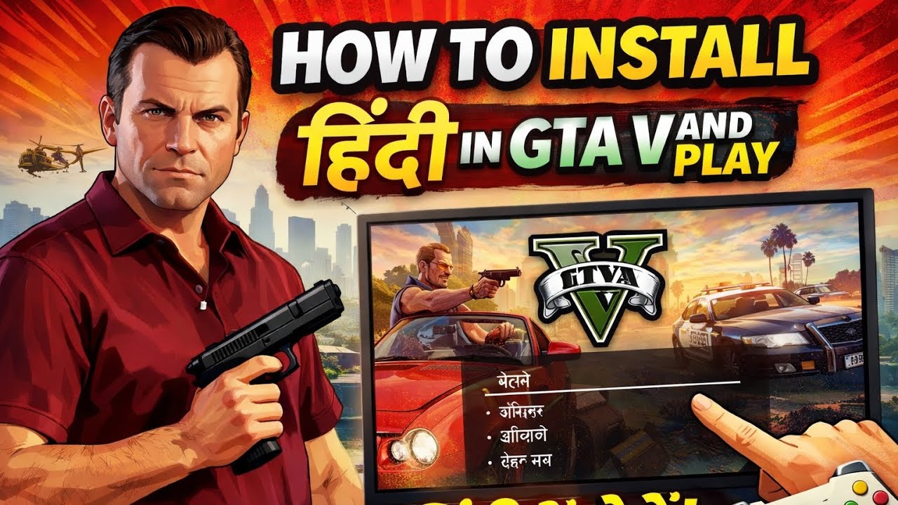 GTA V Hindi Language Install & Play | 100% Working Method