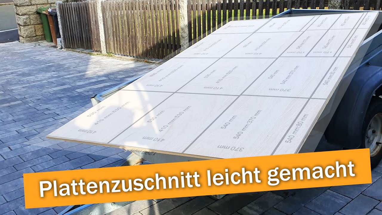 Zuschnittpläne einfach erstellen -  die richtige Aufteilung für deine Platten mit MaxCut