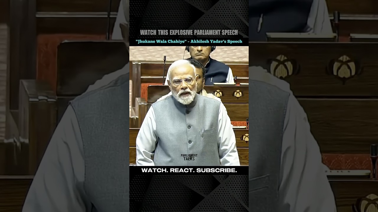 MP Akhilesh Yadav's openion remarks in parliament | Fiery speech | #shortvideo