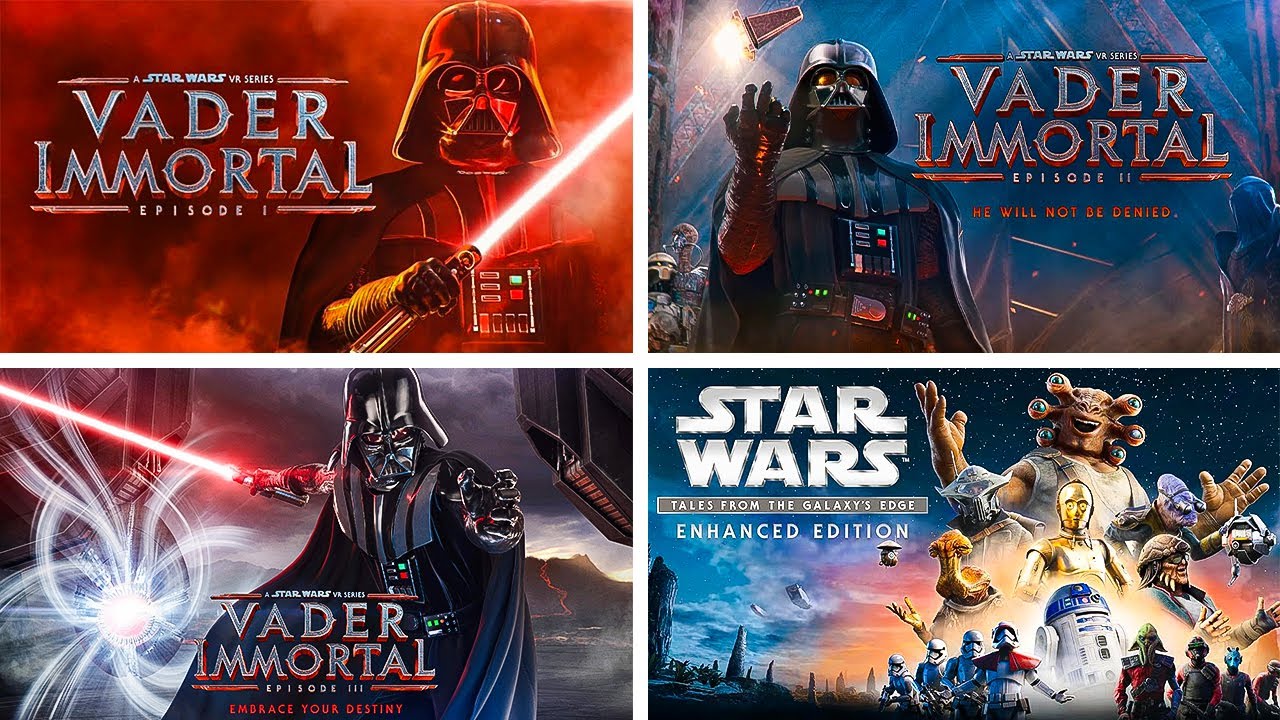Star Wars in VR - Marathon | Vader Immortal 1, 2 & 3 | Tales from the Galaxy's Edge ENHANCED EDITION