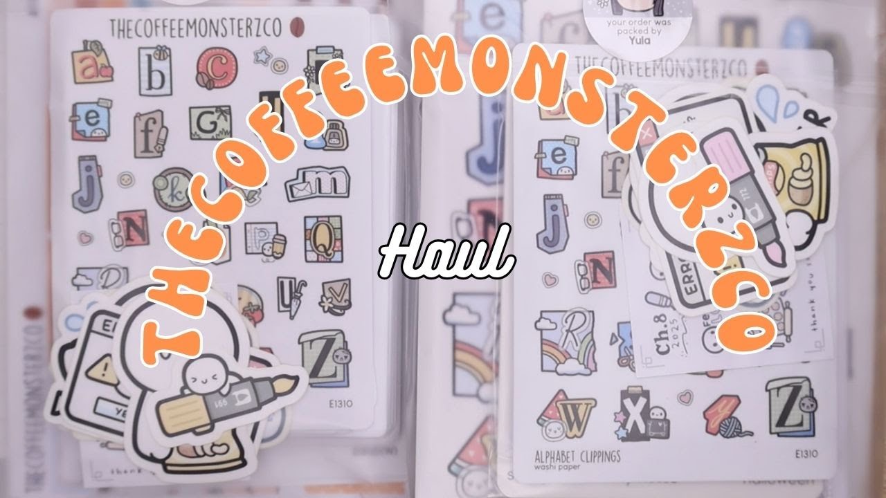 TheCoffeeMonsterzCo Stationery Haul | Birthday Sale