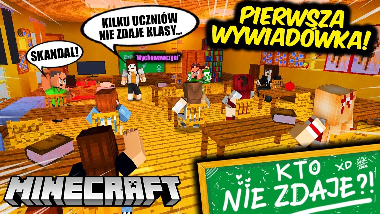 😭📚PIERWSZA WYWIADÓWKA?! *kto nie zdaje?!* | MINECRAFT EKSTRA SZKOŁA!