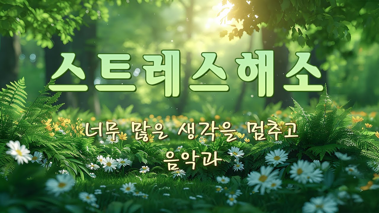 너무 많은 생각을 멈추고 음악과 함께 불안과 스트레스를 날려버리세요🎵 힐링음악, 치유명상음악, 아침음악, 수면에도 사용 가능