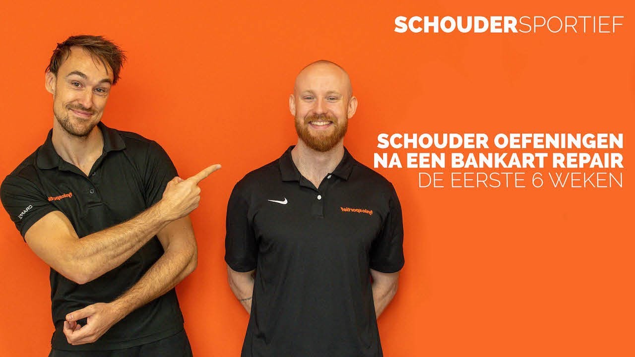 SCHOUDER OEFENINGEN NA EEN BANKART REPAIR OPERATIE IN DE EERSTE 6 WEKEN