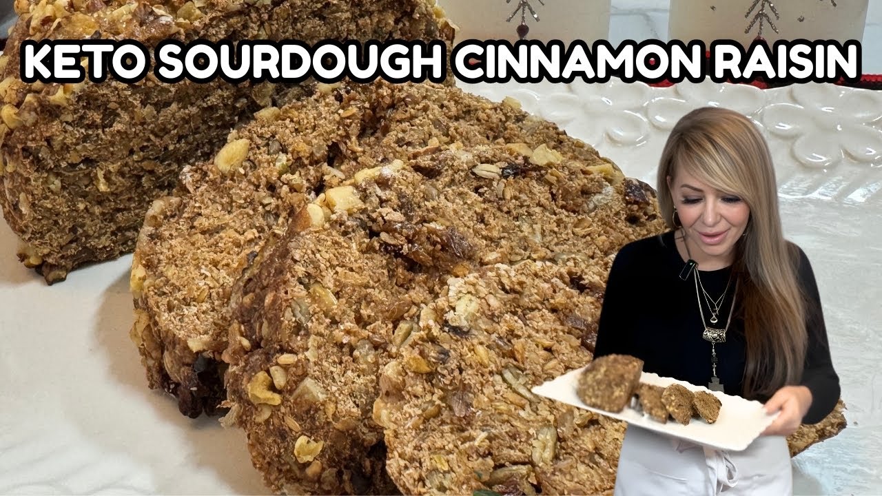 KETO SOURDOUGH Cinnamon Raisin | Just 3 Ingredients