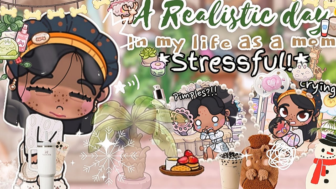 🎄✨️A realistic Day in my life.。o○🥥🩷*Stressful!*||♡Voiced🎧||#avatarworld #morningroutine #stressful 