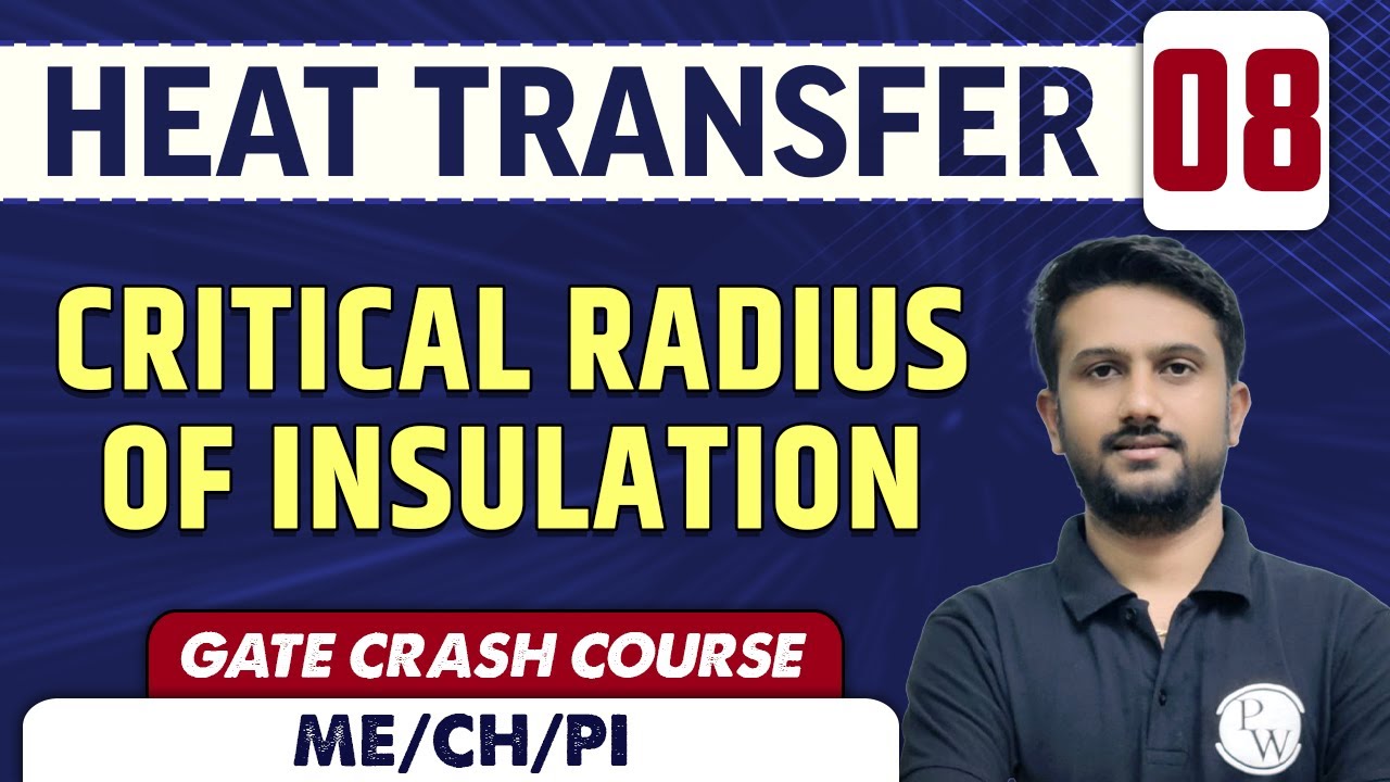 Heat Transfer 08 l Critical Radius of Insulation l Mechanical Engineering | GATE Crash Course