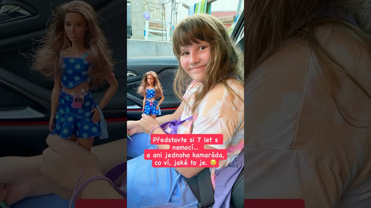 D&aacute;&scaron;enka a jej&iacute; Barbie s diabetem 1. typu 💖 Dojemn&yacute; okamžik radosti #diabetes1 #cukrovka #inspirace