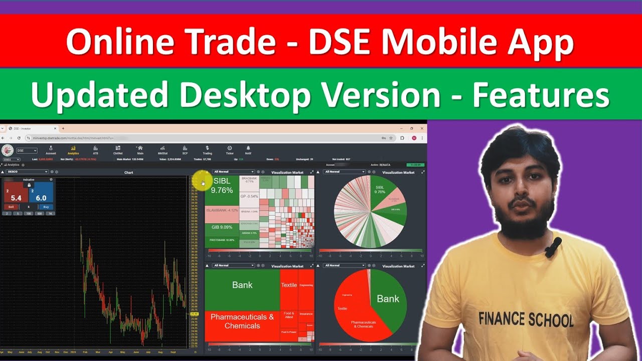 DSE Mobile App Updated Desktop Version | Features | Trading in Dhaka Stock Exchange (DSE) Online