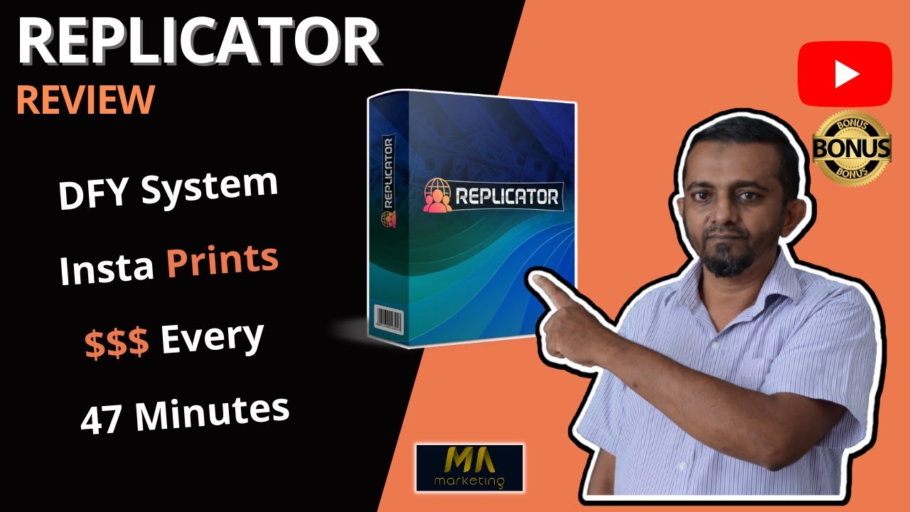Replicator Review, DFY System insta prints $$$ every 47 minutes when other people download free apps