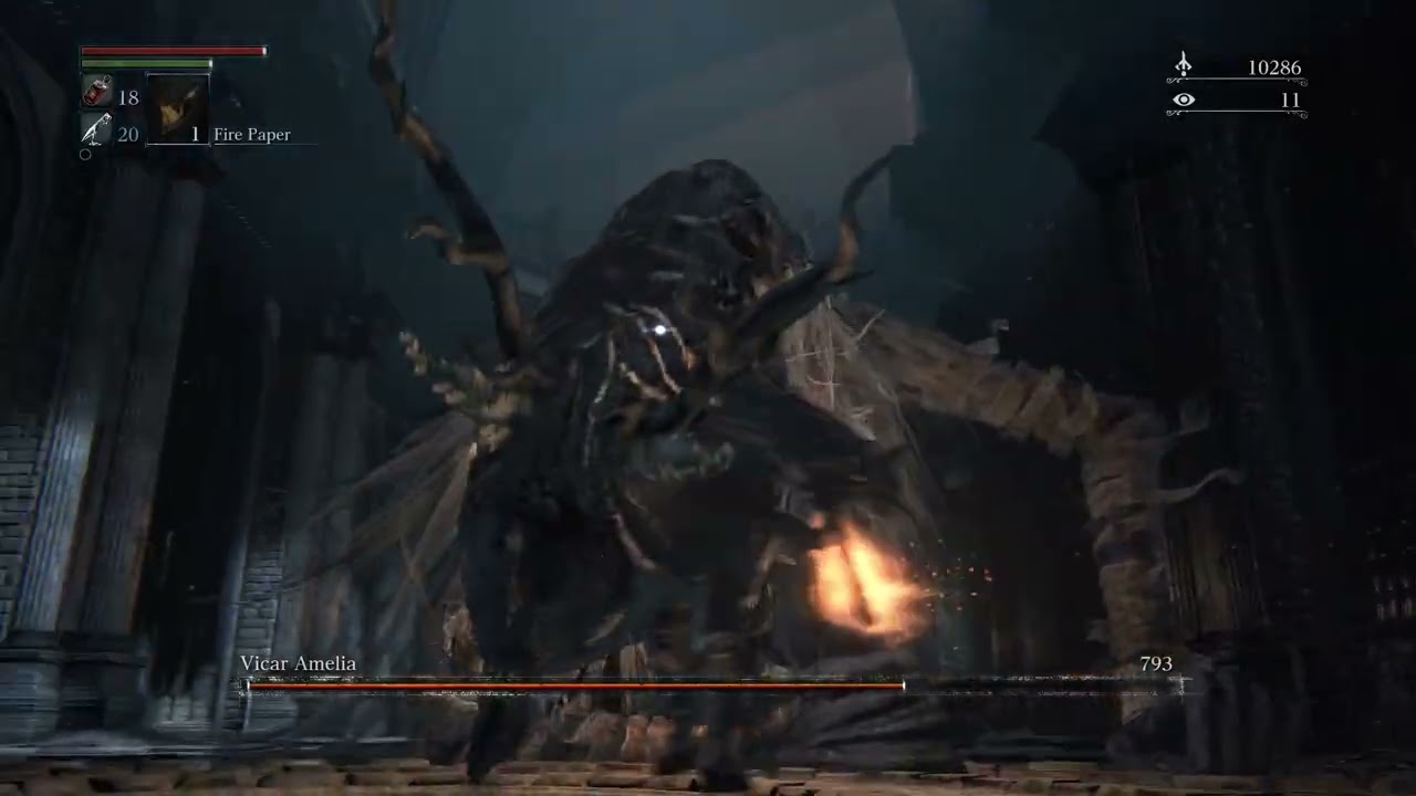 Old guy plays Bloodborne vicer amellia