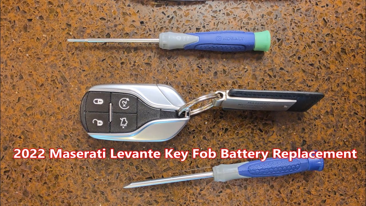 2022 Maserati Levante Key Fob Battery Replacement