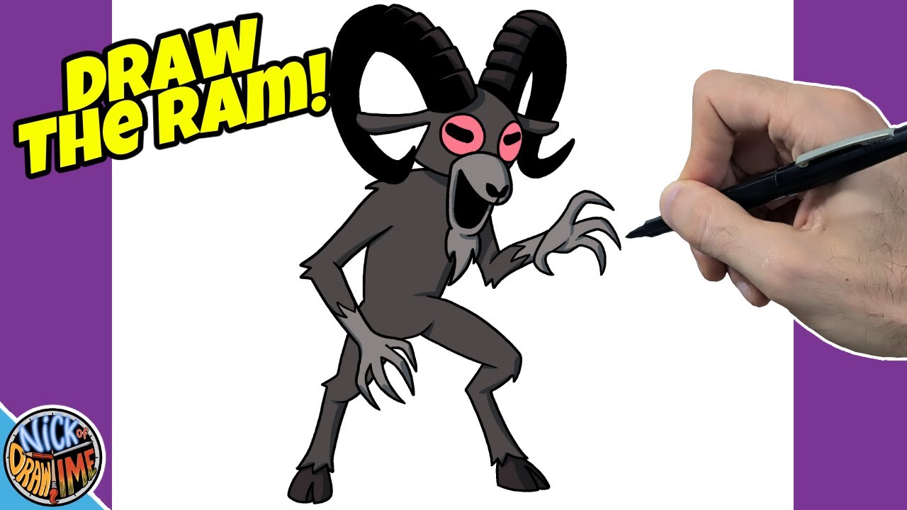 How to Draw THE RAM - 99 Nights in the Forest (Roblox) (CDT)