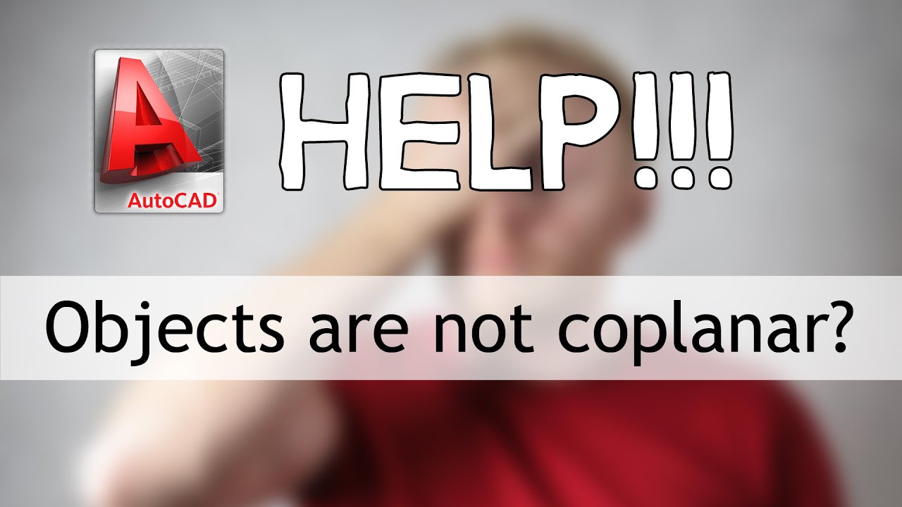 Помогите! В AutoCAD мои объекты не лежат в одной плоскости?