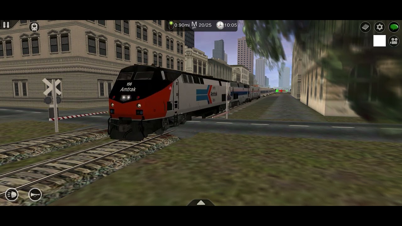 Amtrak inspection train. 