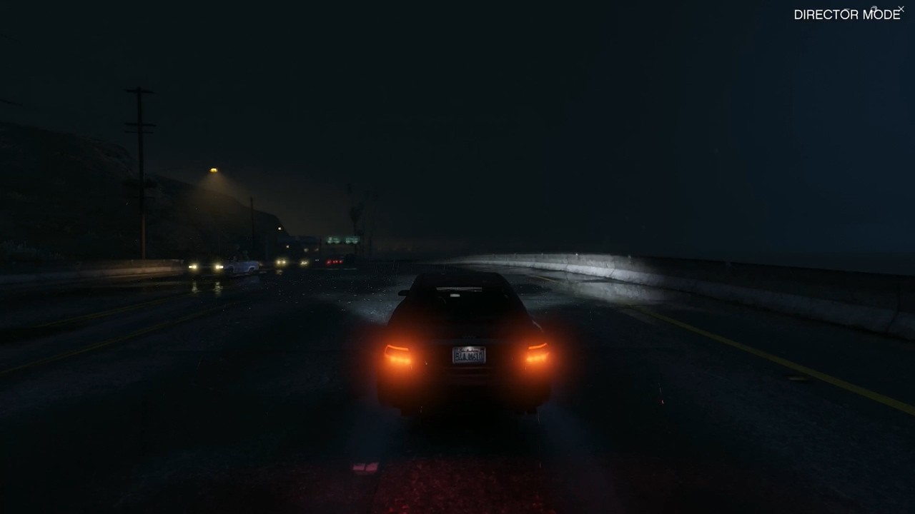 gta v drive and walk during rain